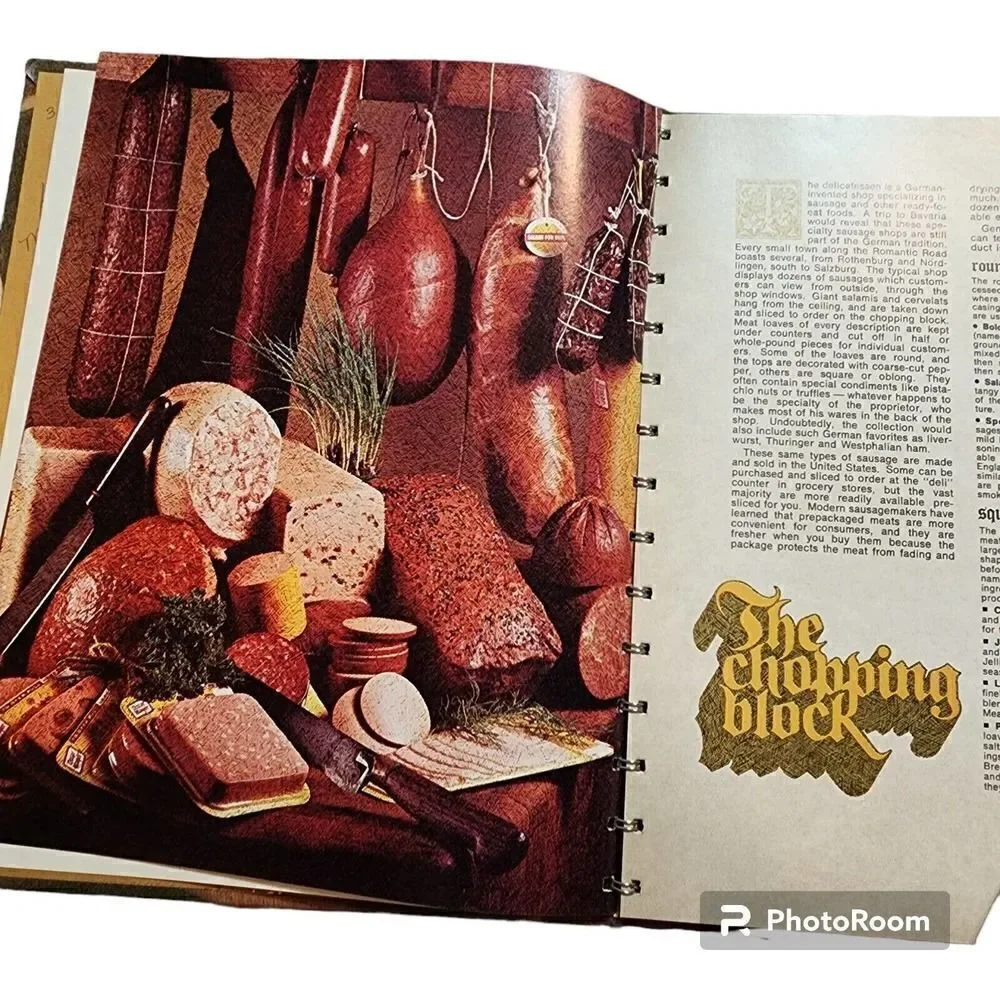 Vintage 1973 All About Sausage Cookbook by Oscar Mayer Hardcover Spiral